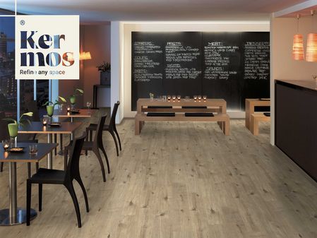 KERMOS Laminat Dielen 7 mm Klick, N31 Natural Oak V-Fuge 1292x193x7 mm